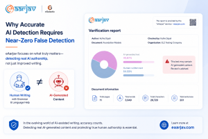 Text Similarity System” vs “Plagiarism Detection System plagiarism checker eaarjav,AI detection, False positive,